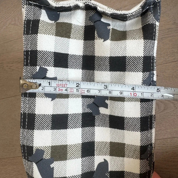 Radley London Canvas Tote Bag Medium Westie Dog Plaid - Picture 7 of 9